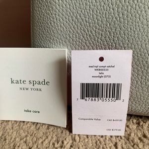 Kate Spade light blue large crossbody